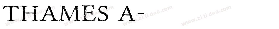 Thames A字体转换
